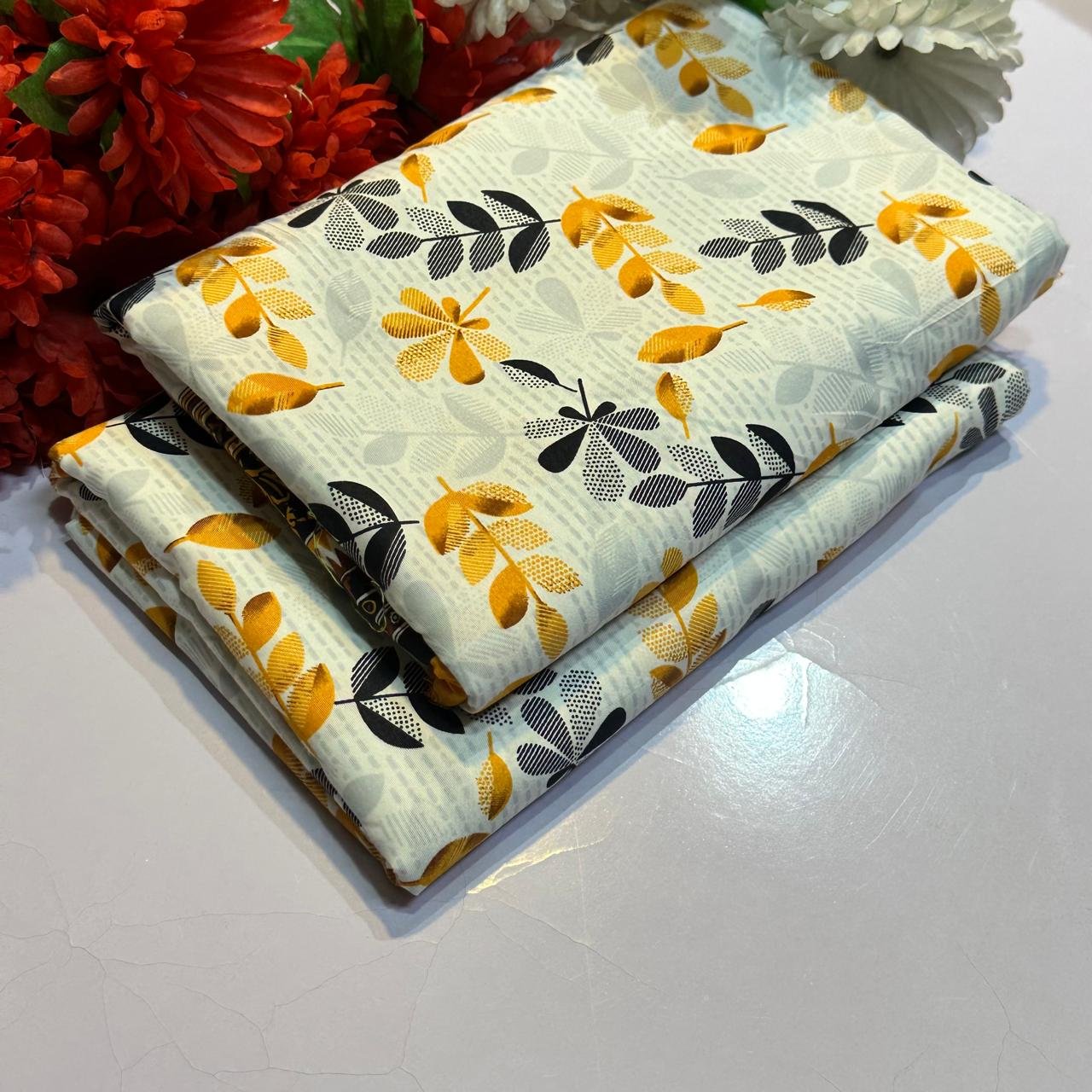 Micro Polo Cotton - 2 Pcs Ladies Suit - D01